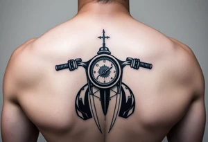 Moto avec un compteur de vitesse tattoo idea
