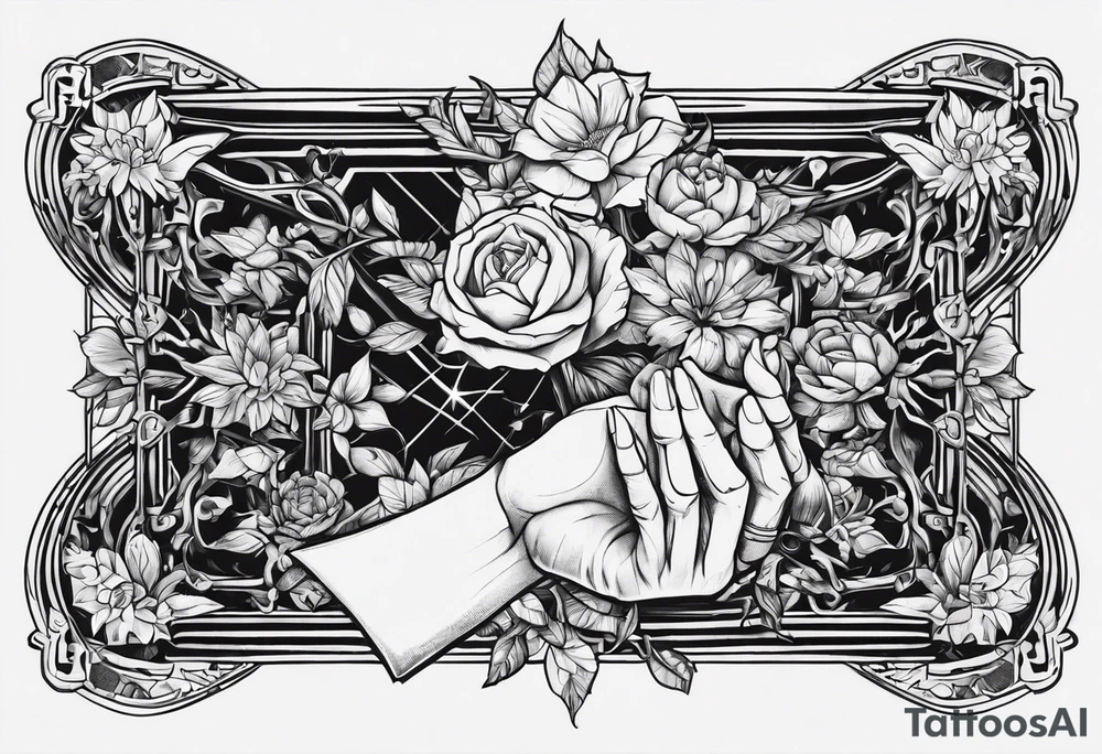 Skeleton of a hand tattoo idea
