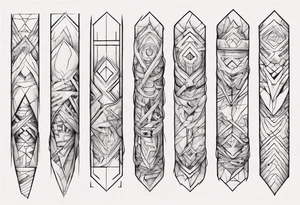 torn thick lines on a forearm. Not much of empty space tattoo idea