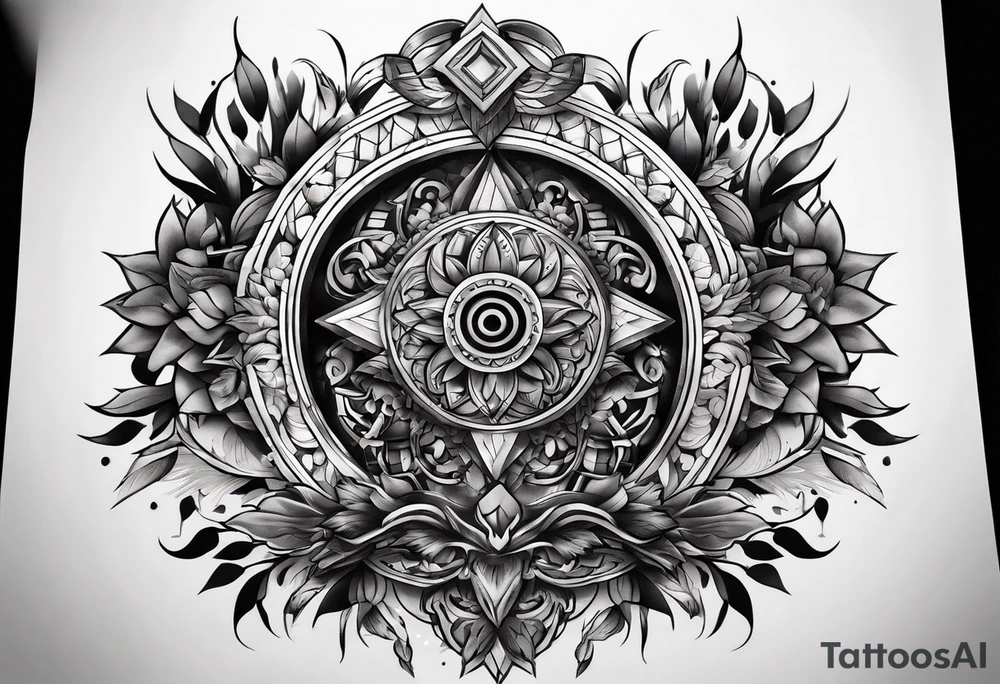 Chest tattoo only on one side of the chest tattoo idea
