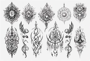 unalome tattoo idea