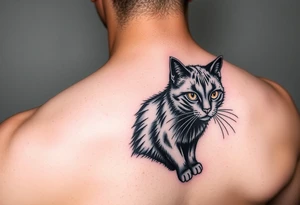 Black Cat tattoo idea