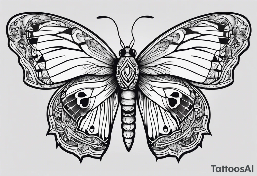 moth tattoo idea