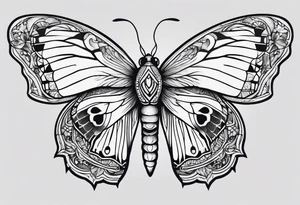 moth tattoo idea
