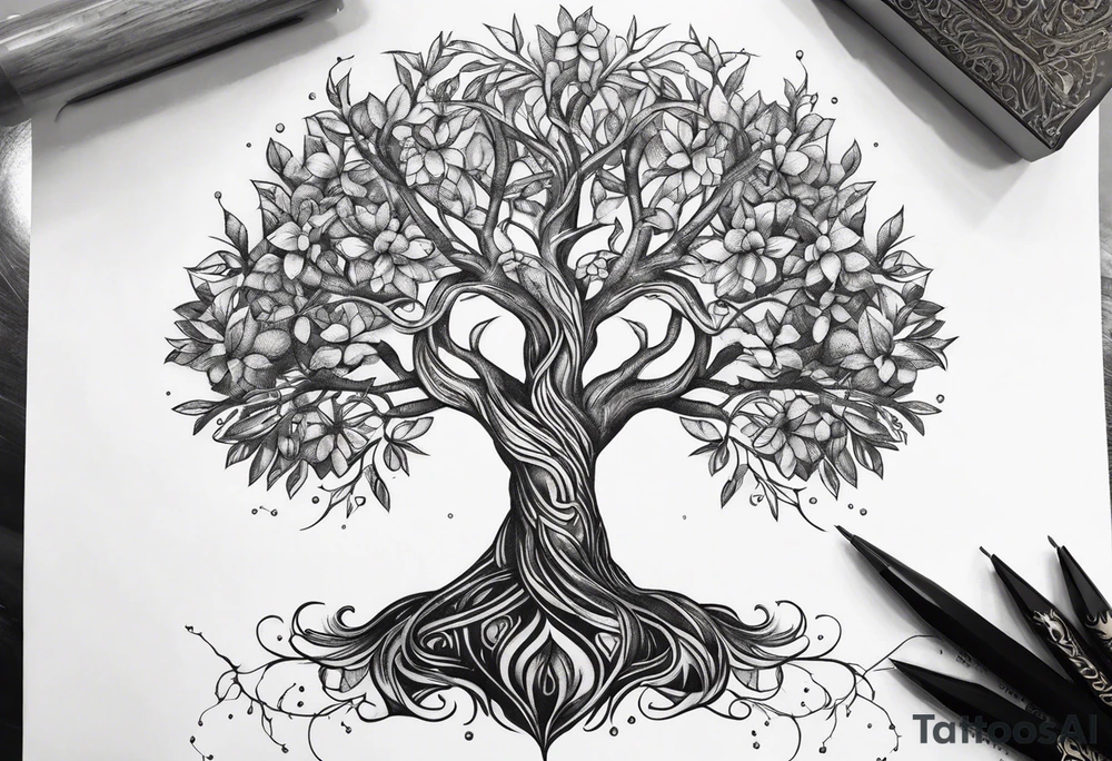 tree of life tattoo idea