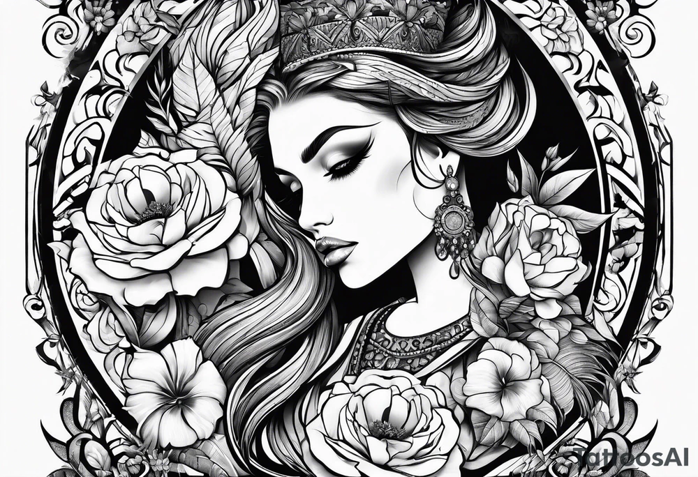 full sleeve canvas tattoo idea