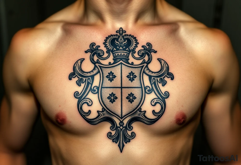 Smith, Irish family crest very intricate tattoo idea