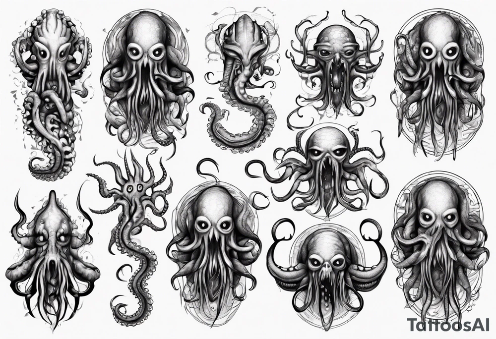 lovecraft monster for arms and forearms
add tentacle tattoo idea lovecraft monster for arms and forearms
add tentacle tattoo idea