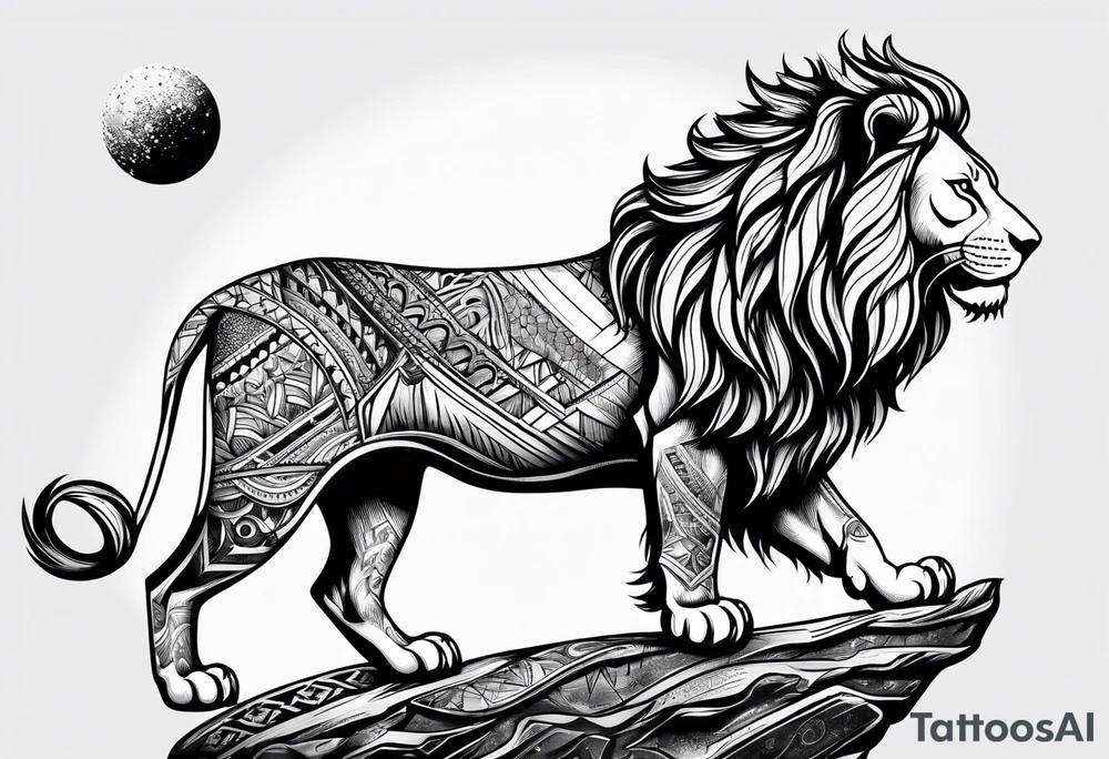 Lion fromage atlas tattoo idea