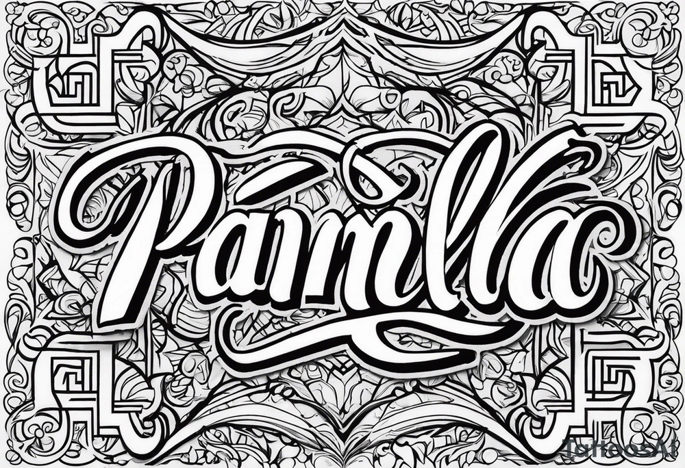 Pamela tattoo idea