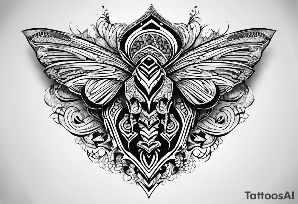 Tribal honeycomb pictures inside tattoo idea