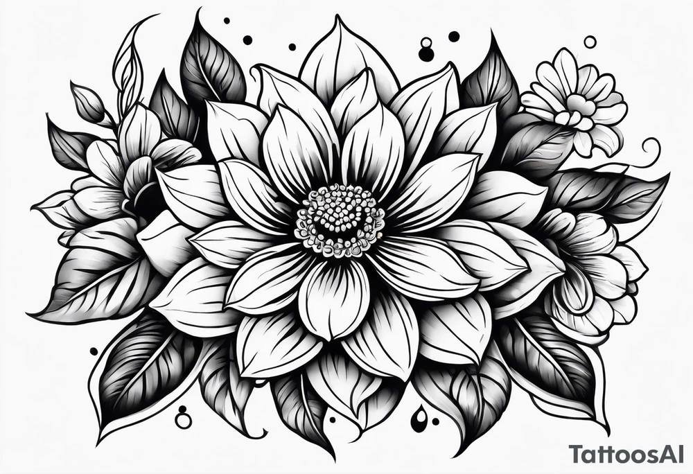 flower tattoo idea
