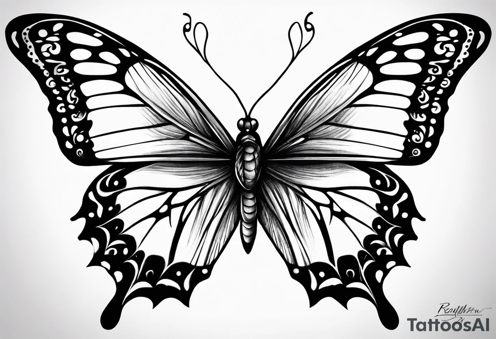 butterfly, reincarnation tattoo idea