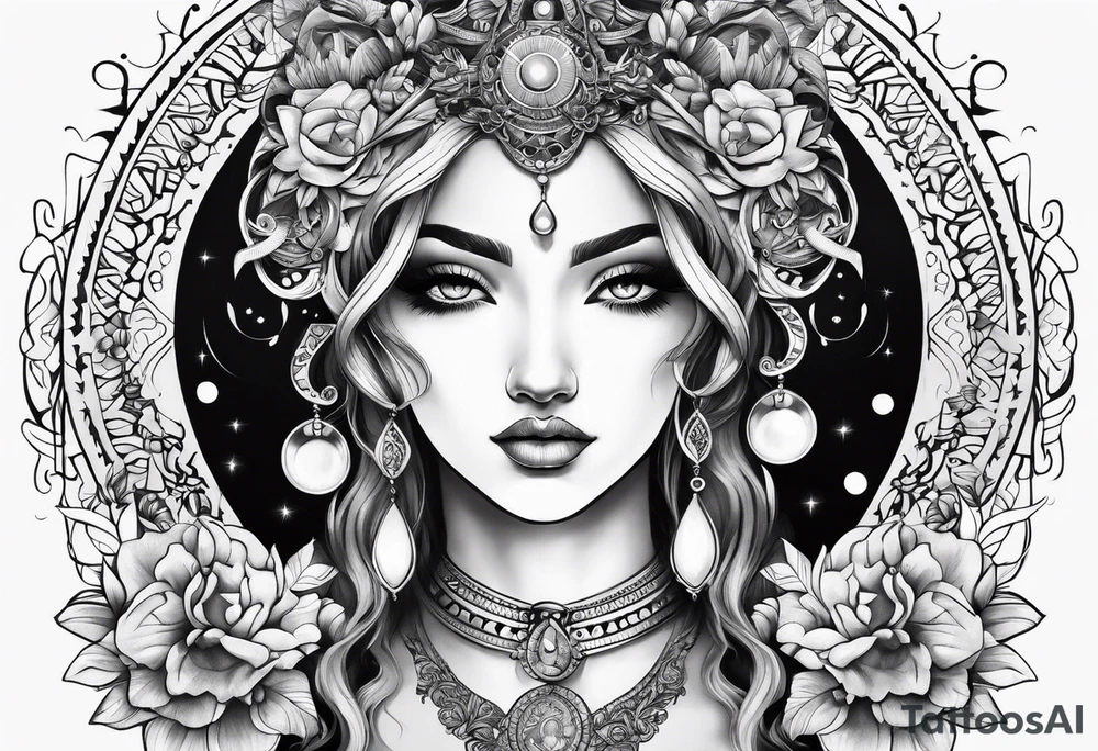 gemini goddess tattoo idea