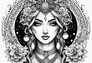 gemini goddess tattoo idea