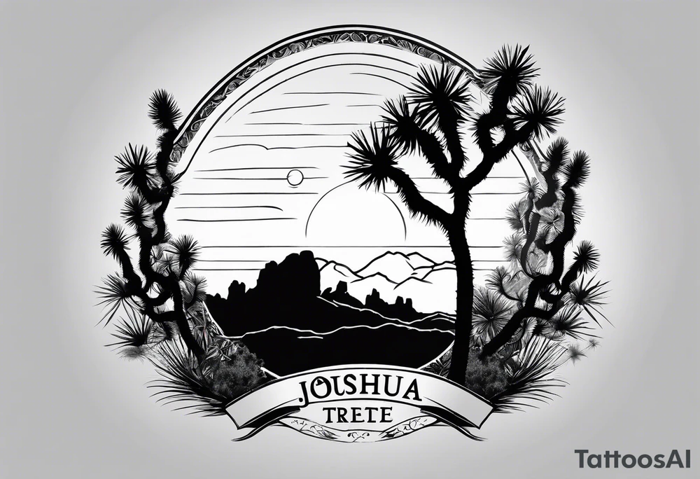 Joshua tree national park, forearm tattoo idea