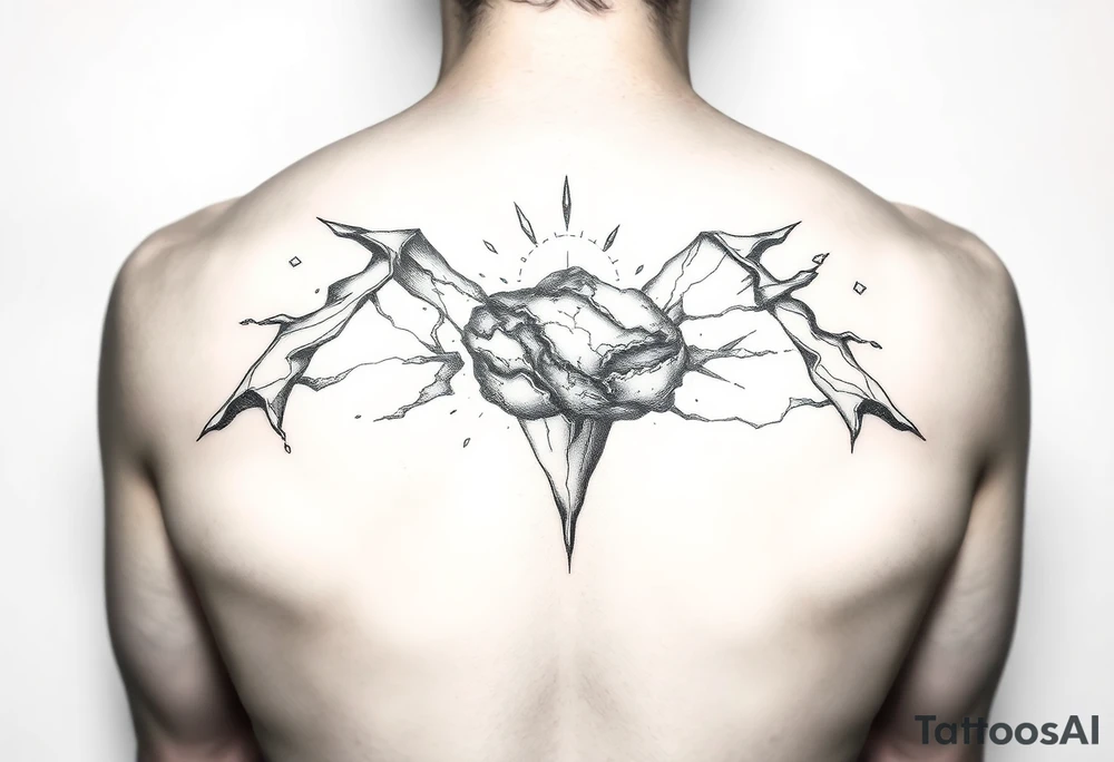 A shattered earth tattoo idea