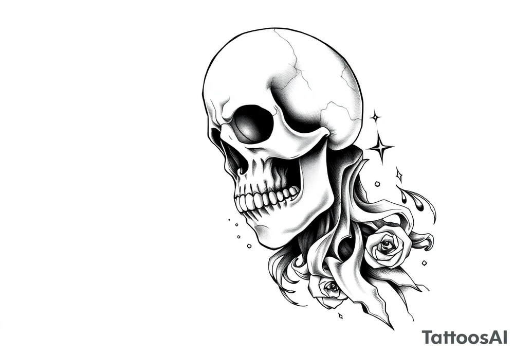 Death is painless half sleeve tattoo idea