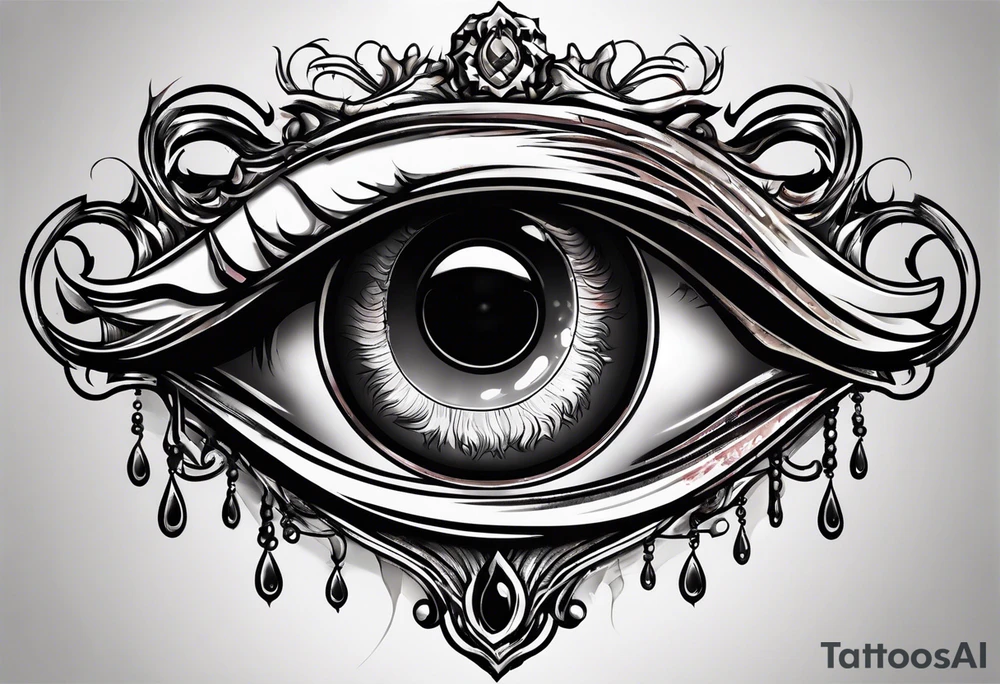 Hellsing bleeding tear eye logo tattoo tattoo idea