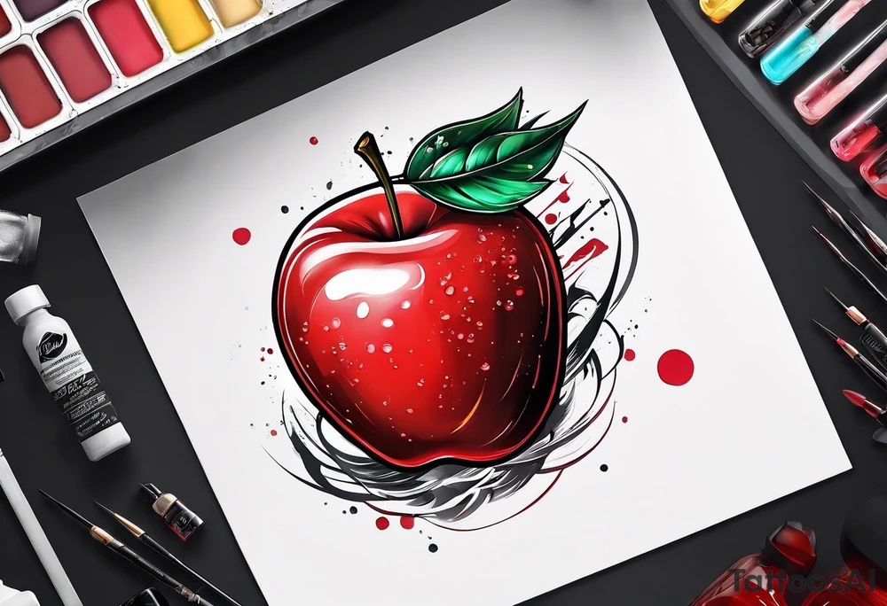 Red 🍎 tattoo idea