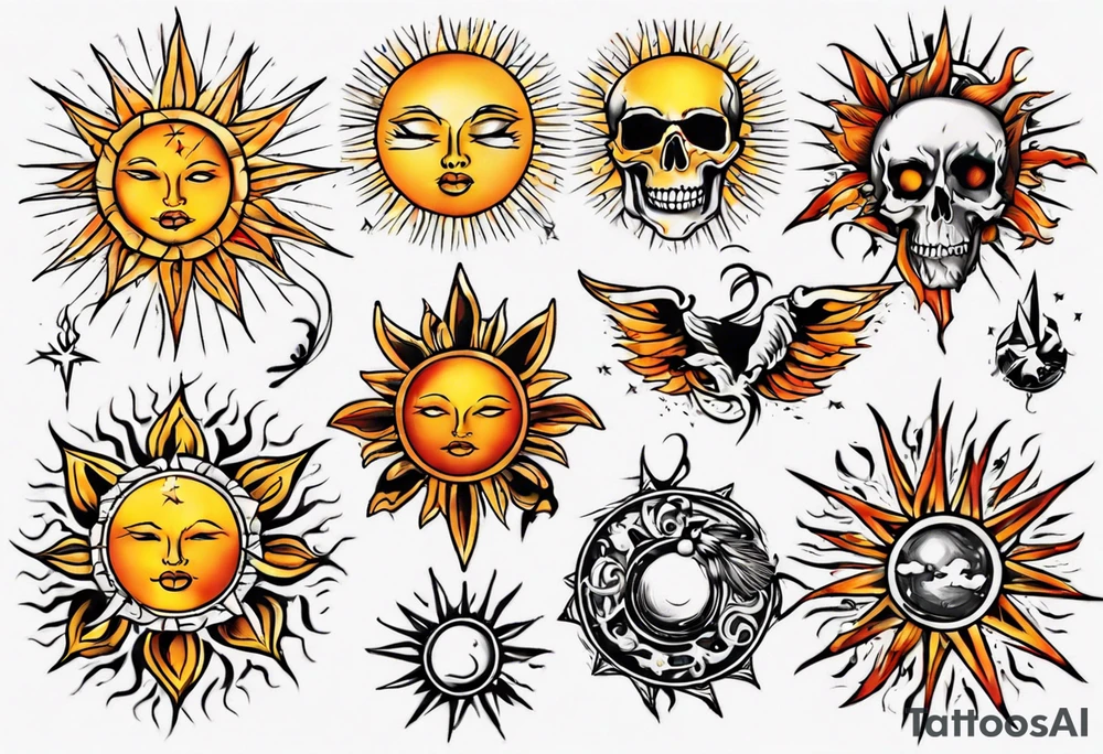sonne tattoo idea