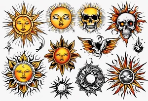sonne tattoo idea