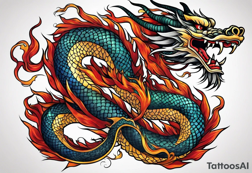 chinese dragon tattoo idea