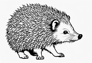 hedgehog tattoo idea