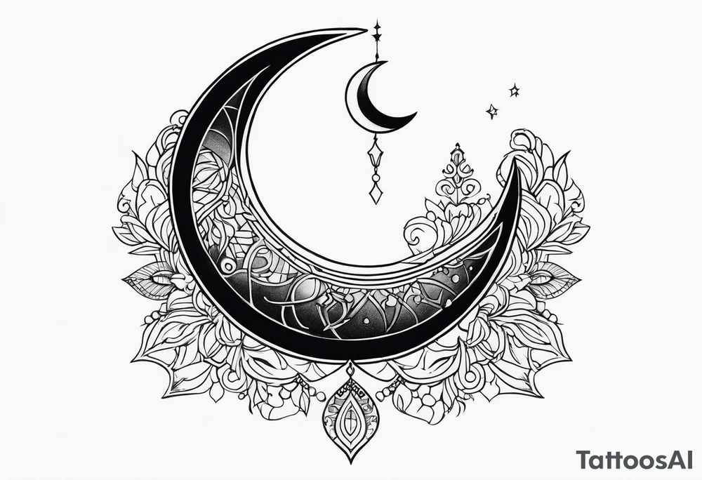 Crescent Moon tattoo idea