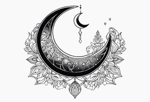 Crescent Moon tattoo idea