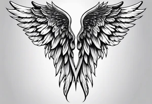 Angel wing tattoo idea
