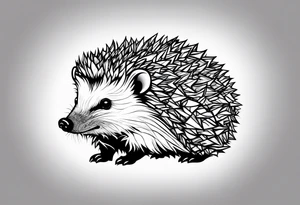 Autism Awareness Hedgehog puzzle piece tattoo idea