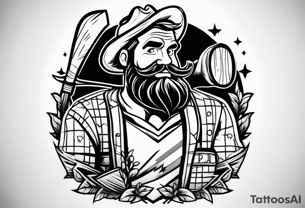 Lumber jack tattoo idea