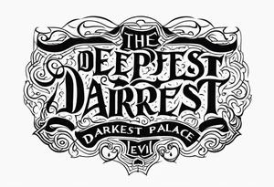 from the deepest darkest place comes evil tattoo idea