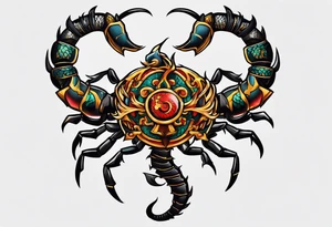 japanese animation scorpion mustang tattoo idea