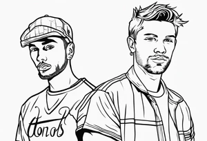 2 sons names Jenson and Noah tattoo idea
