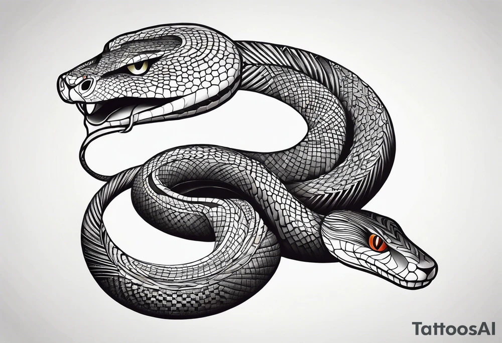 Snake LONG tattoo idea