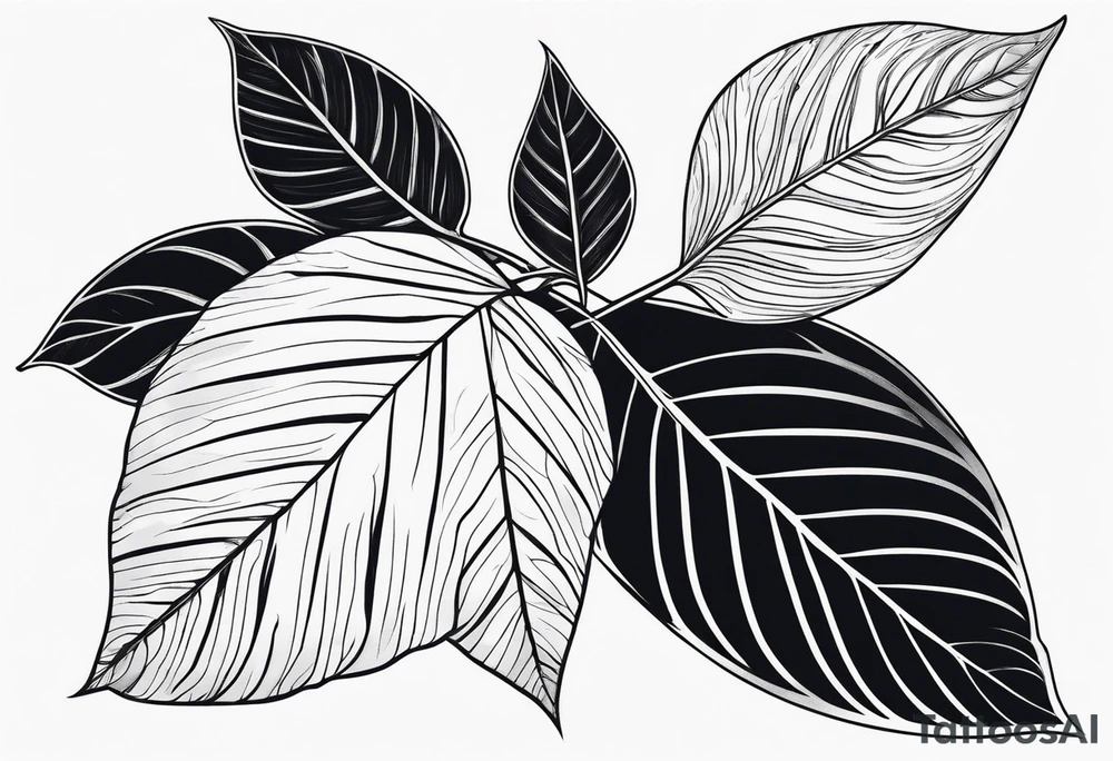 Leaf with Lydia in it tattoo idea