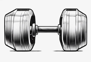 dumbell tattoo idea