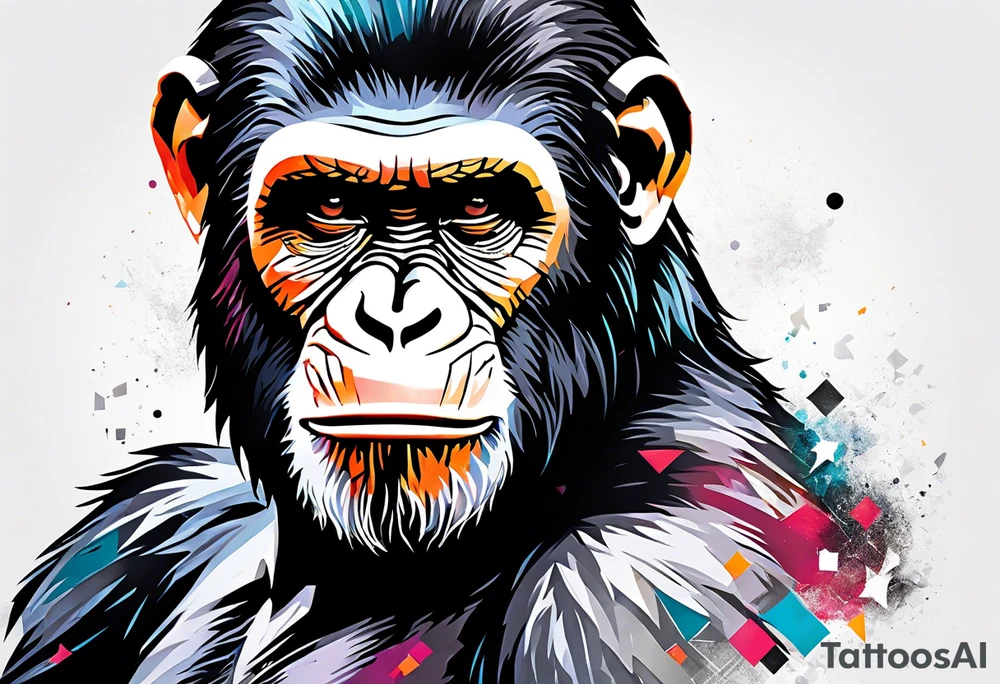 Caesar from the movie planet of the apes tattoo idea
