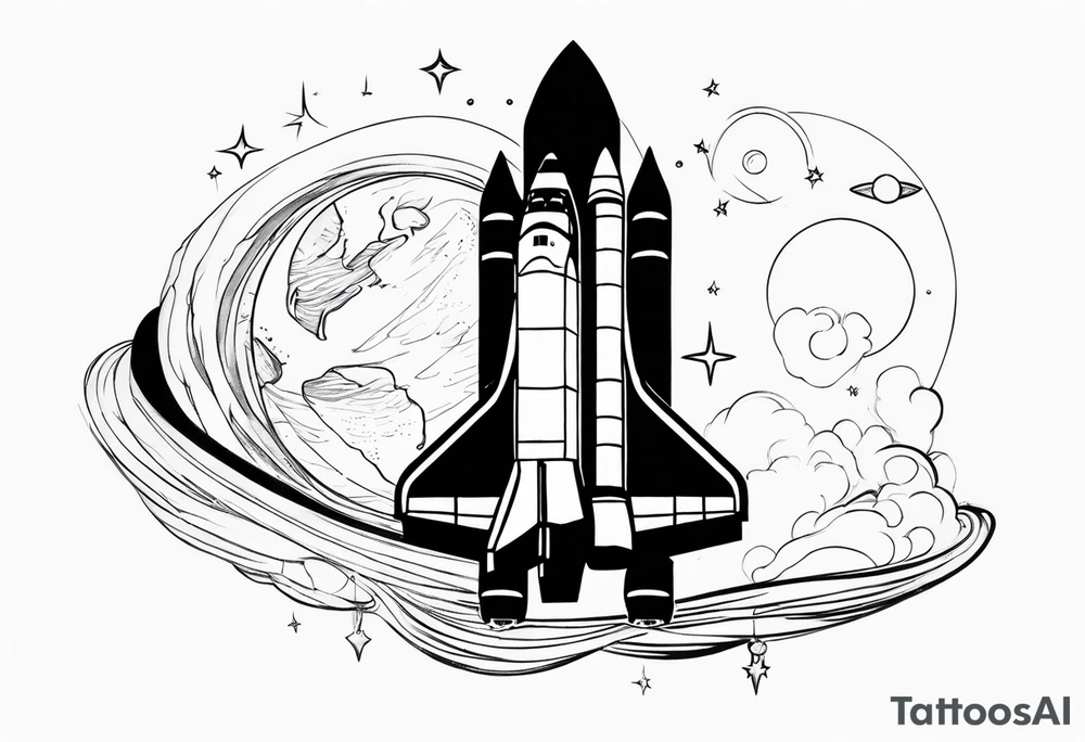 space shuttle tattoo idea