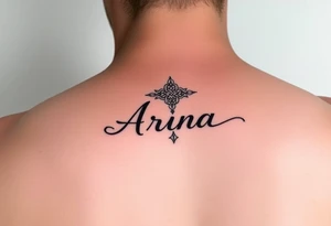 Name ARIA minimal tattoo idea