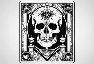 Hierophant skeleton 
tarot card tattoo idea