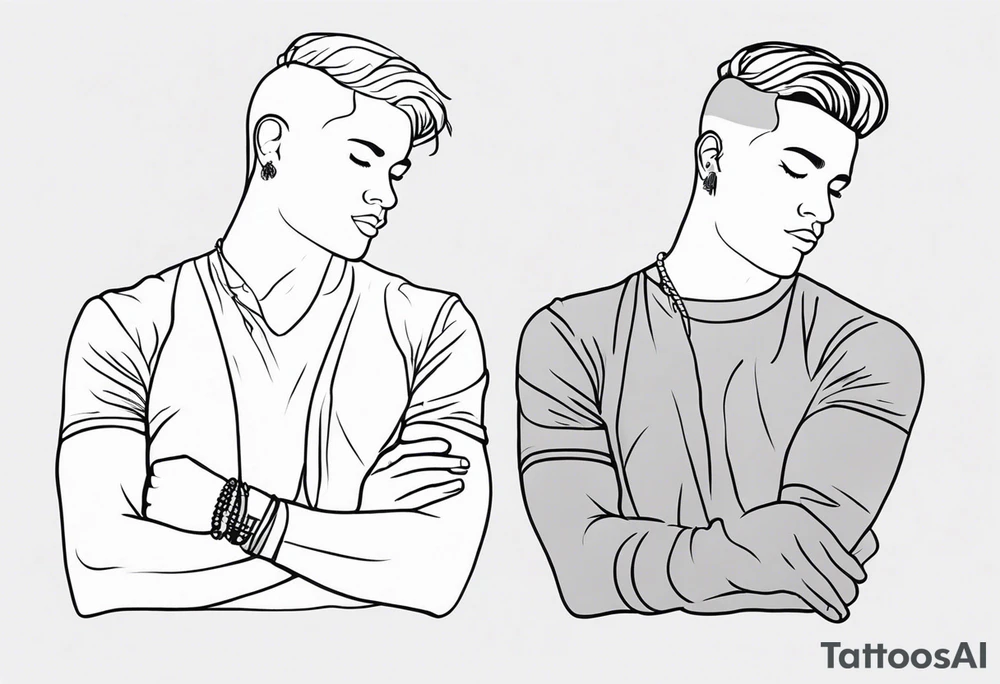 Gay outlines tattoo idea