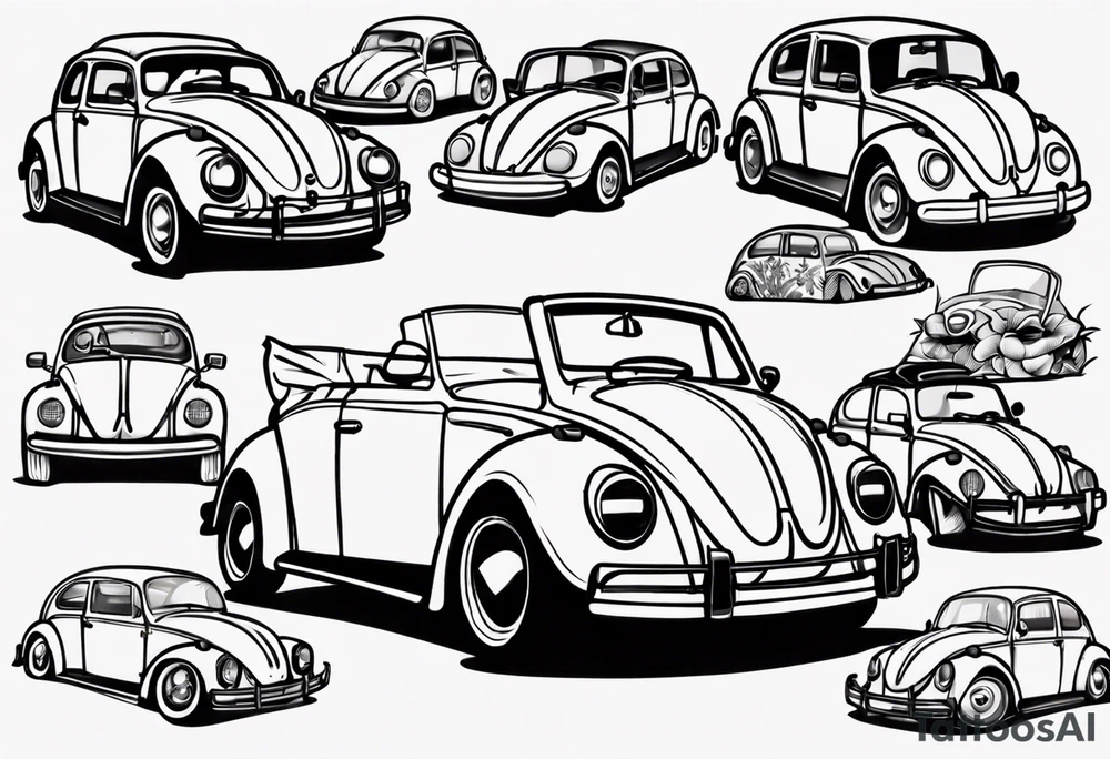 VW bug convertible tattoo idea