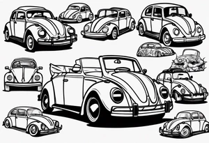 VW bug convertible tattoo idea
