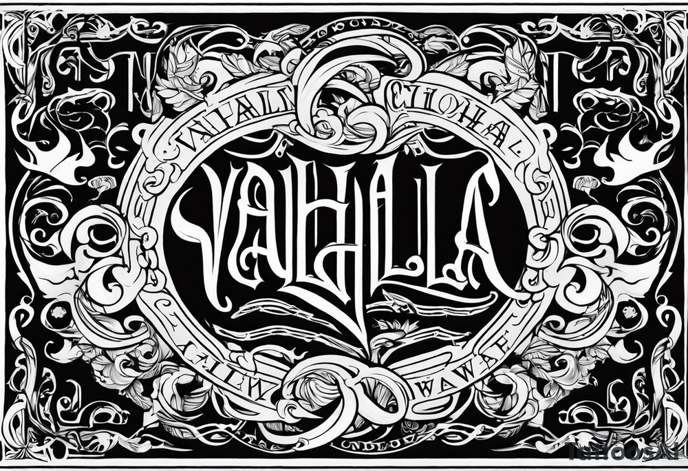 Valhalla chains dark cloud tattoo idea
