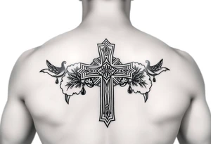 cross Polynesian tattoo idea