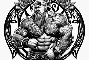 Cage fighter tattoo idea