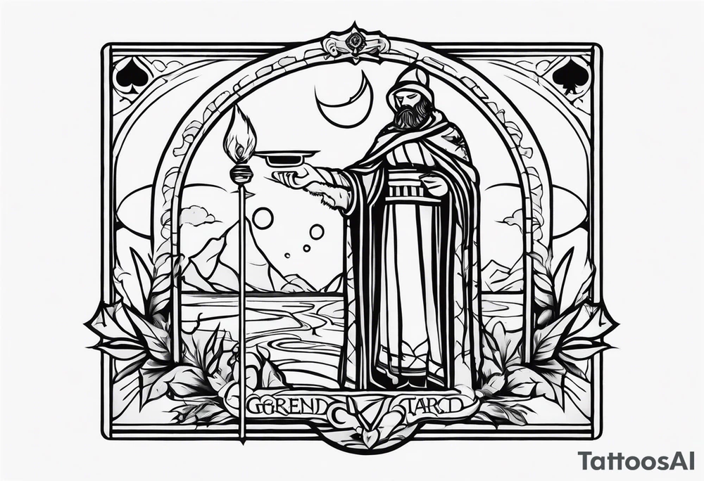 Greed tarot card tattoo idea